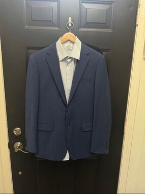 Calvin Klein Classic Dark Blue Men's Suit Blazer